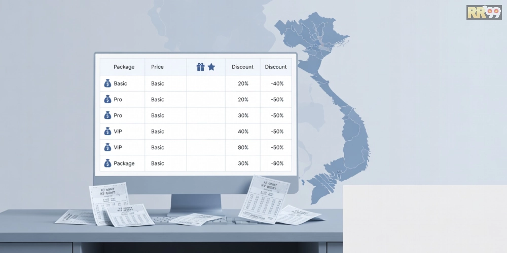 Bảng giá chi tiết các gói dịch vụ xổ số miền trung hôm nay rr99 cập nhật 2025 với ưu đãi hấp dẫn