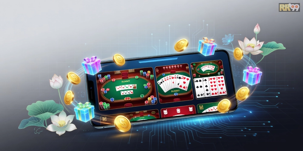 Khái niệm game bài đổi thưởng online rr99 được minh họa qua giao diện nền tảng hiện đại