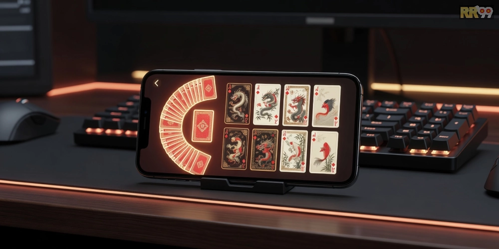 Minh họa giao diện tải game bài rr99 với các trò chơi phổ biến