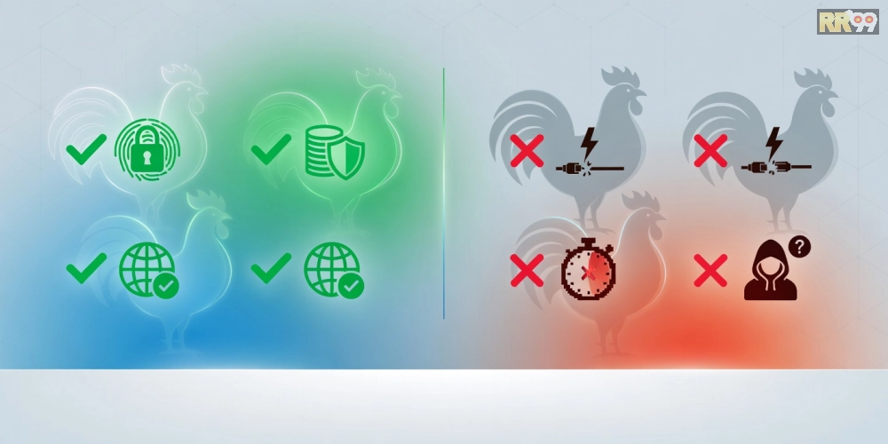 So sánh ưu nhược điểm của đá gà online rr99 qua biểu đồ minh họa